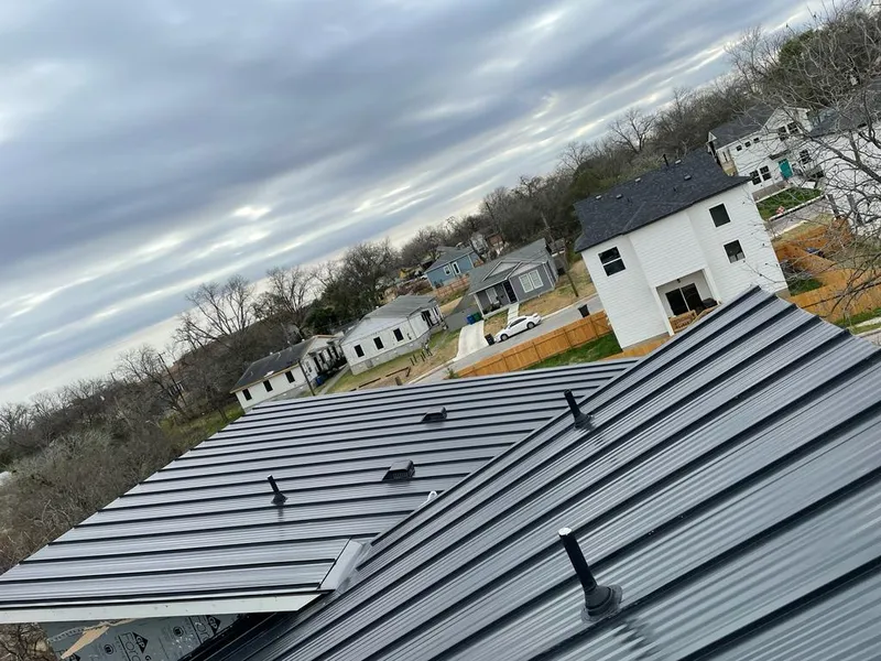 Standing seam metal roof panels with vents for Skylight Repair in Upper St. Clair